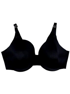 Soma 42G Vanishing Back Full Coverage 091601 Solid Black Bra Underwire Lined